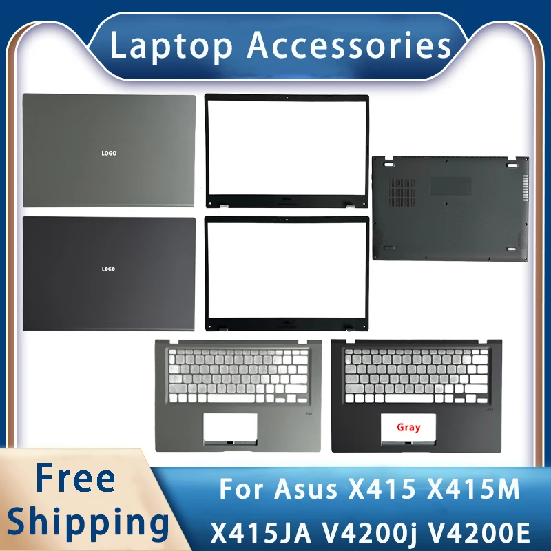 

New For Asus X415 X415M X415JA V4200j V4200E; Replacemen Laptop Accessories Lcd Back Cover/Front Bezel/Palmrest/Bottom With LOGO