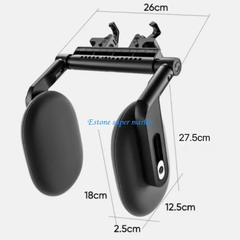 090B وسادة سيارة قابلة للتعديل مع خطة مركزية ثلاثية الأبعاد ومثبتين لمسند الرقبة للدفع الطويل #6