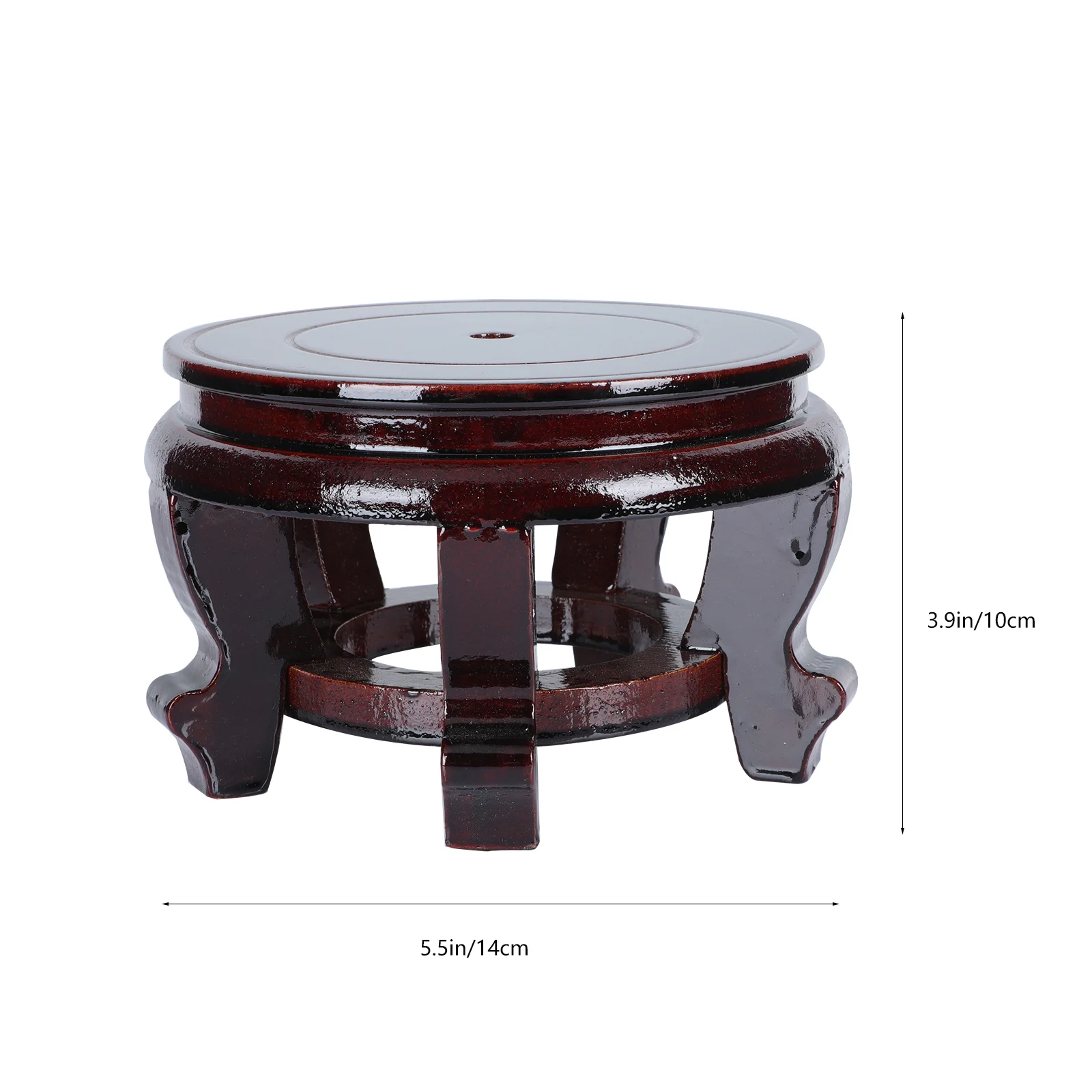 Vaso da fiori Decorazioni con base in legno Supporto per cupcake Asta per esposizione di sfere Supporti per piante Ornamenti per artigianato Cornice solida