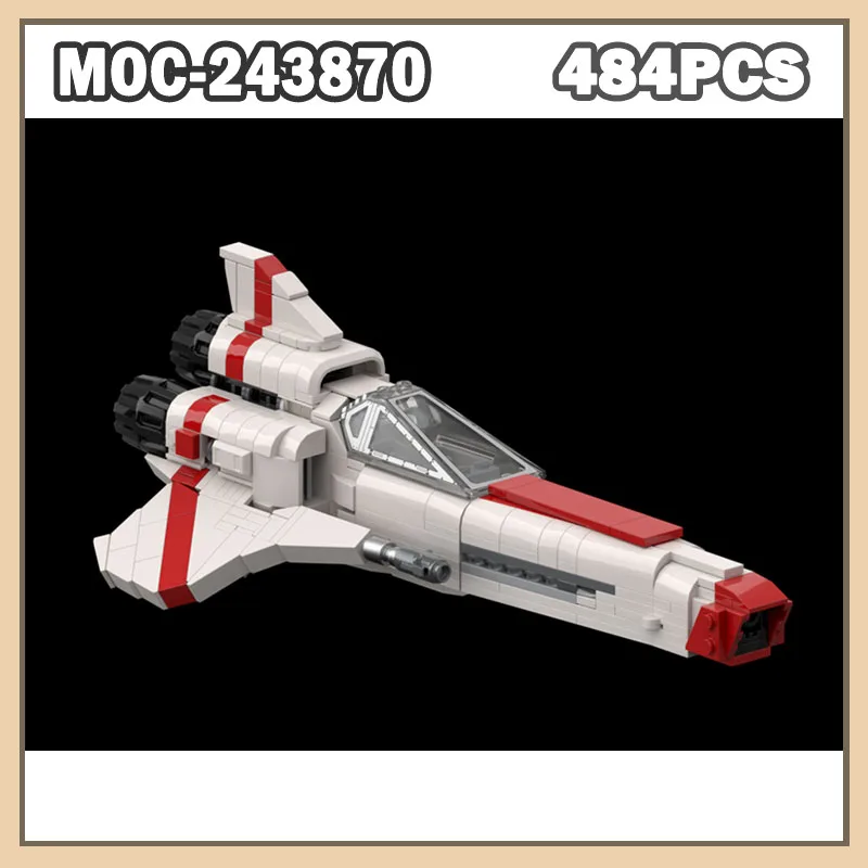 

MOC-243870 Space Rocket Building Blocks Assembly Model Fighter Building Blocks Kids Toy Birthday Creative Gift 484PCS