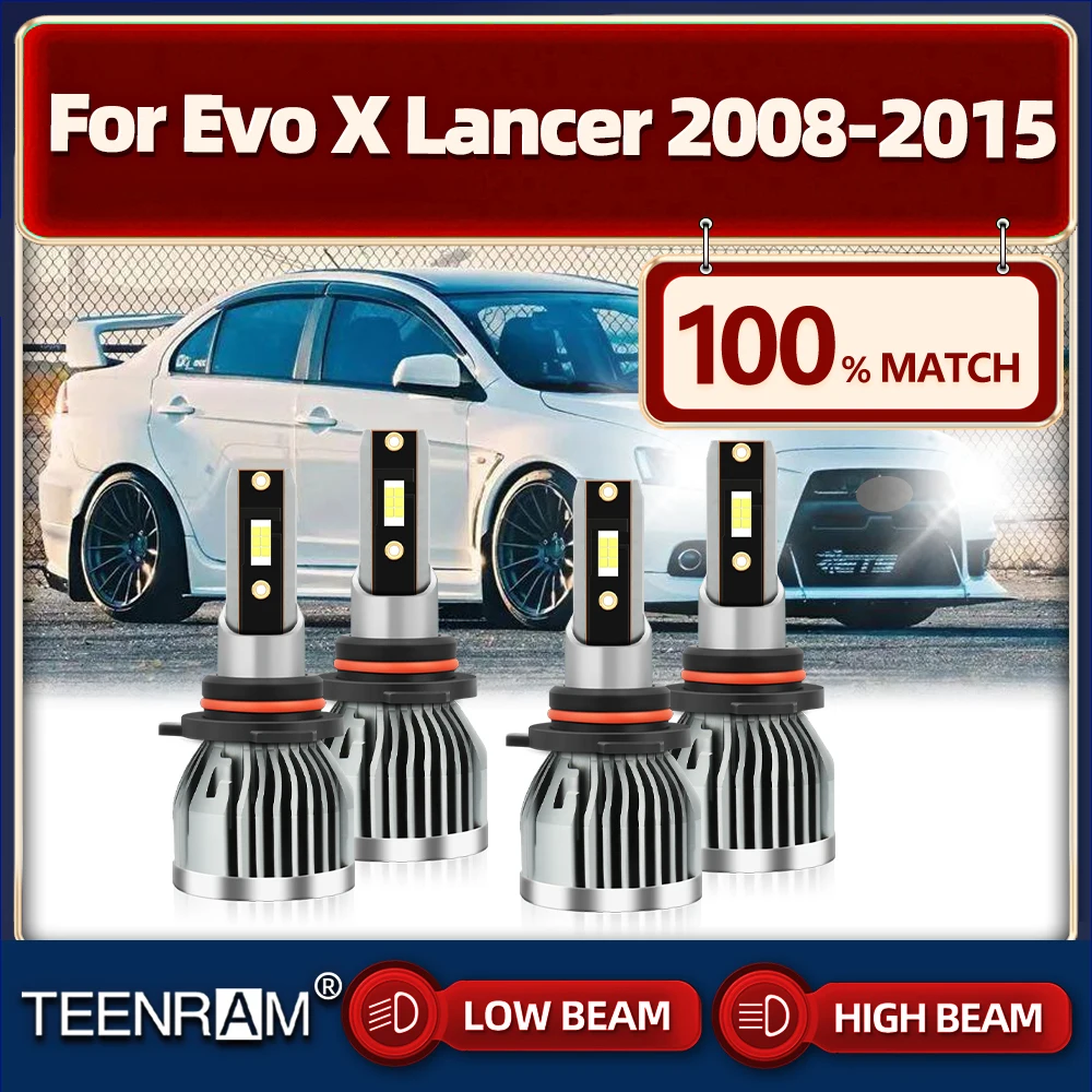 

240W LED Headlight Bulbs 12V 24V Canbus No Error Auto Headlamps 6000K For Evo X Lancer 2008 2009 2010 2011 2012 2013 2014 2015