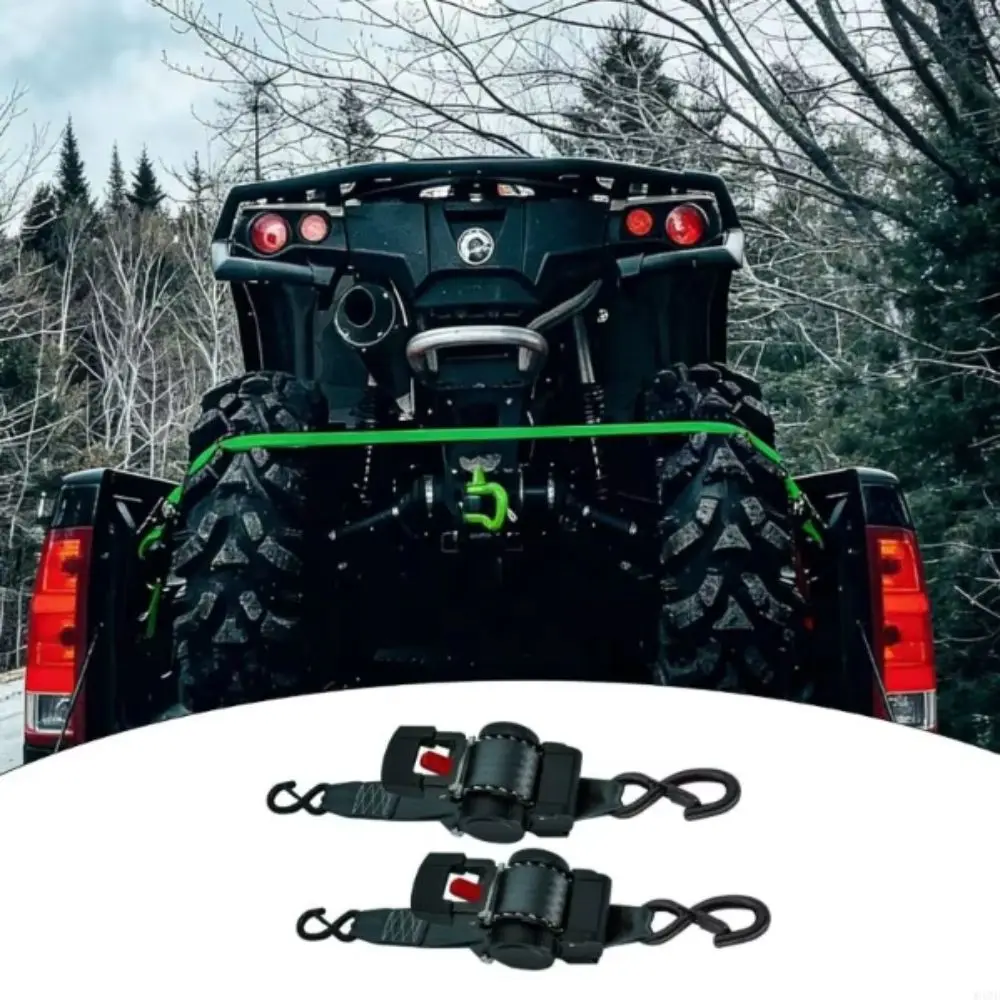 Heavy Duty Tie Down Straps High-Quality Steel Buckle Ratchet Tie Down Strap Fast Locking Double-Hook