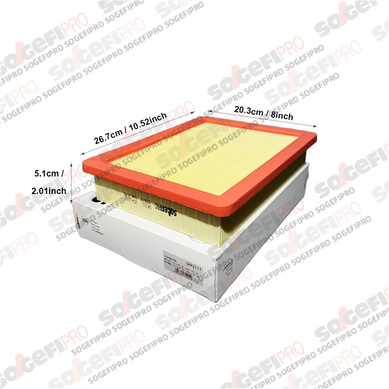 For MG RX5 2020-2024 1.5L MG HS 2022- 2.0 MG WHALE 2024- 2.0 SOGEFIPRO Air Filter SAF2111 10645866 10296746 10349552 C27074 - Image 6