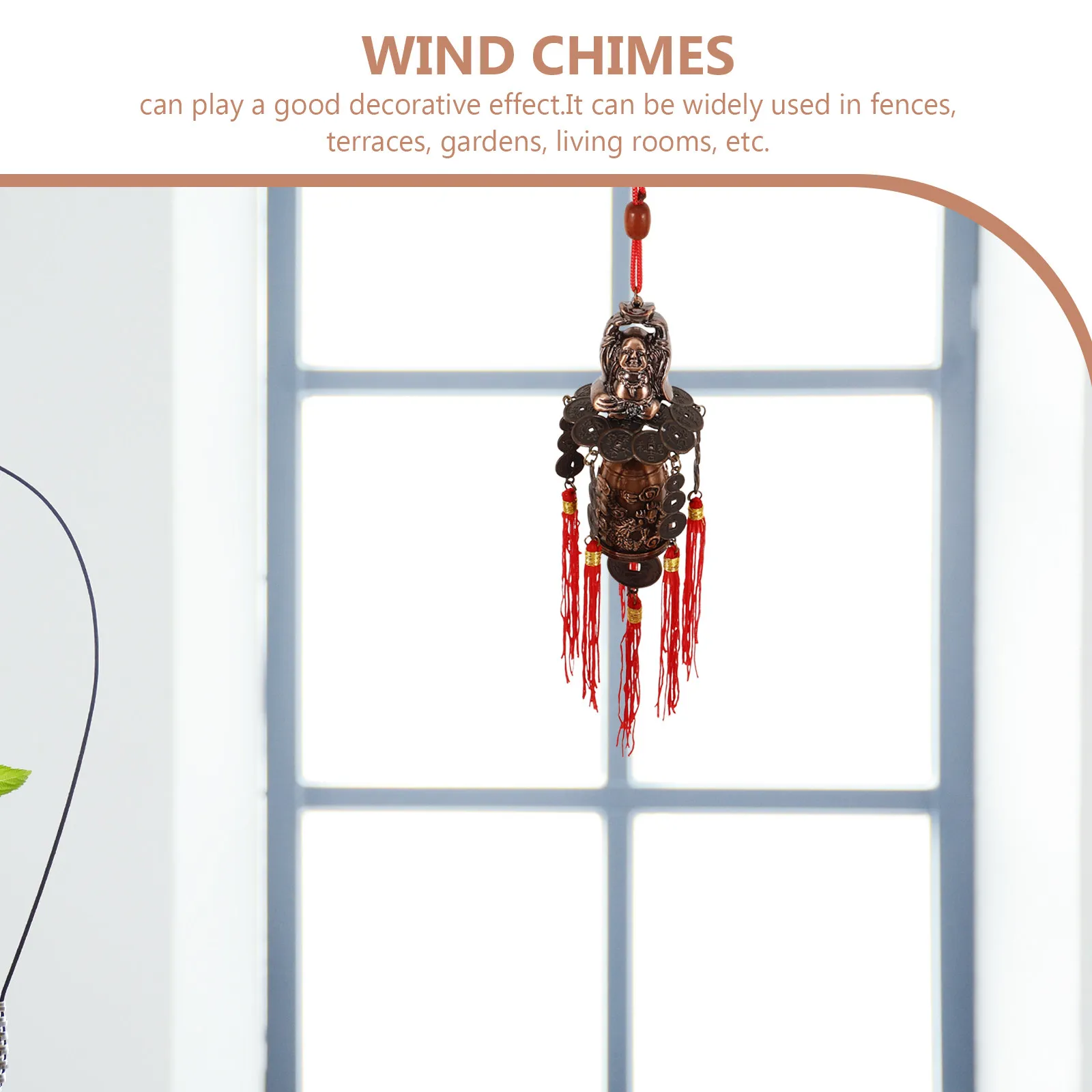 Premium Zinc Alloy Dragon Wind Chime Outdoor Garden Decor Balcony Terrace Living Room Feng Shui Charm Visual Auditory Enjoyment