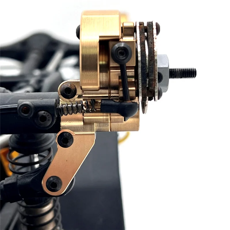 AS96-RC Обновление автомобиля Латунная рулевая чашка заднего моста + комплект крышек шестерни для 1/10 YK4107 Аксессуары для обновления радиоуправляемого автомобиля