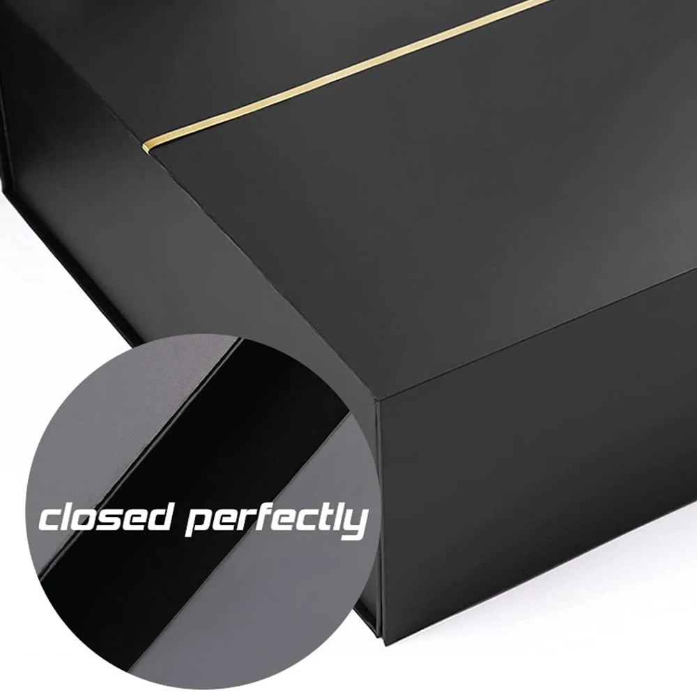 Black Luxury Card Holder Double Metal Credit Card Package Blank Box for Metal Bank Card Business and VIP Membership Card