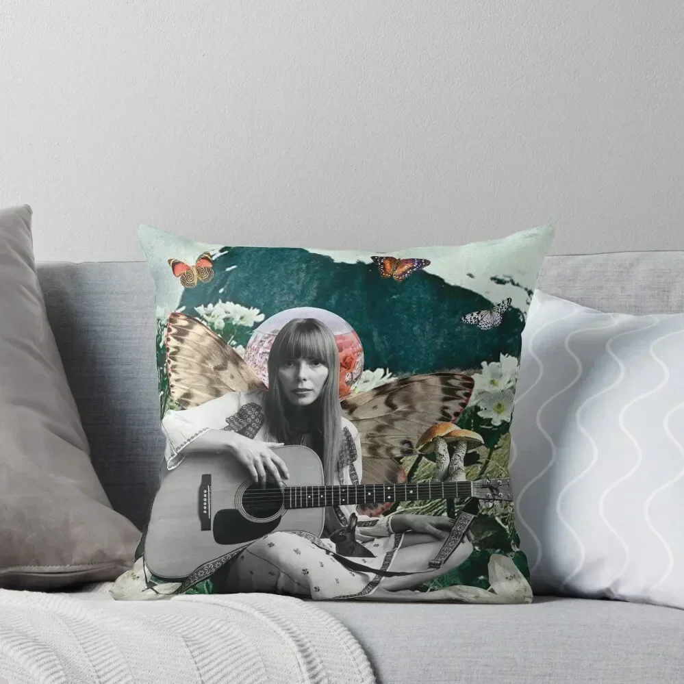 Joni Mitchell Throw Pillow Room decorating items Christmas Covers pillow