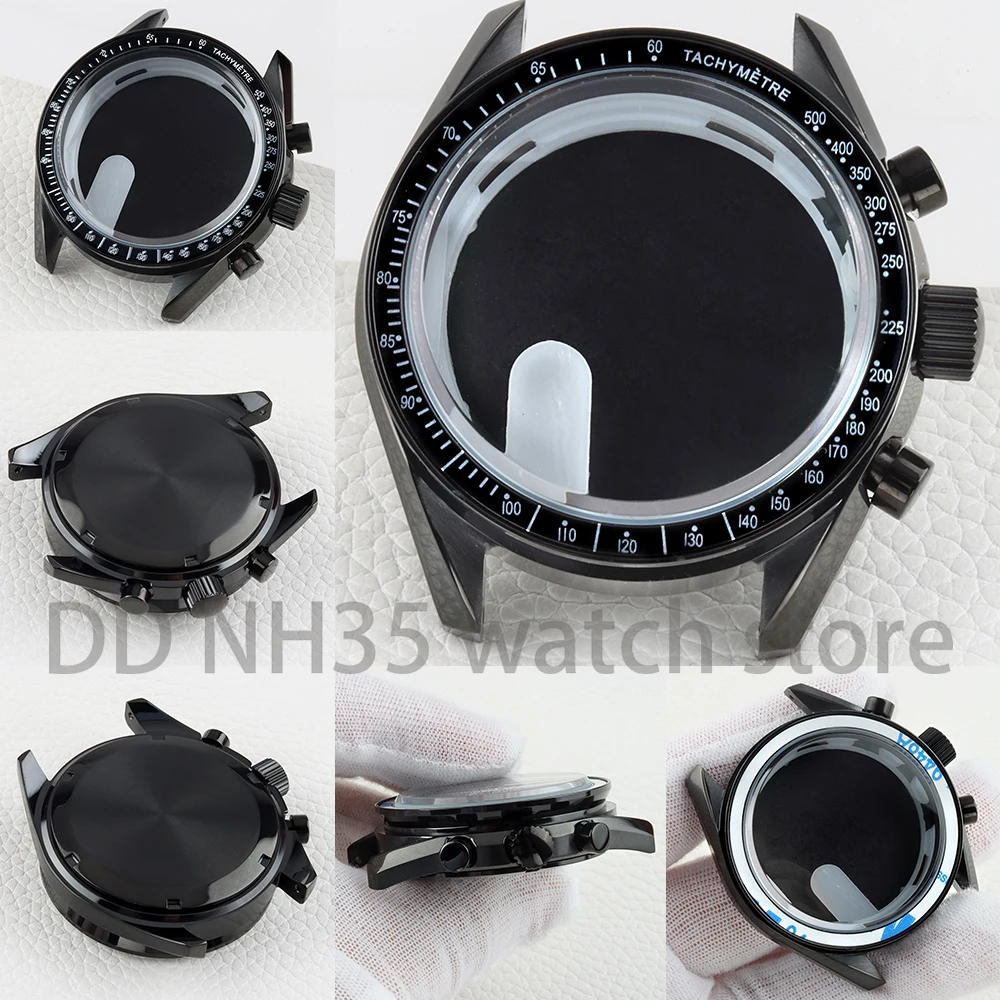 

40mm VK63 Watch Case Stainless Steel Waterproof for VK63 VK64 Movement Chronograph 32.5mm Dial 316L Steel Watch Accessories