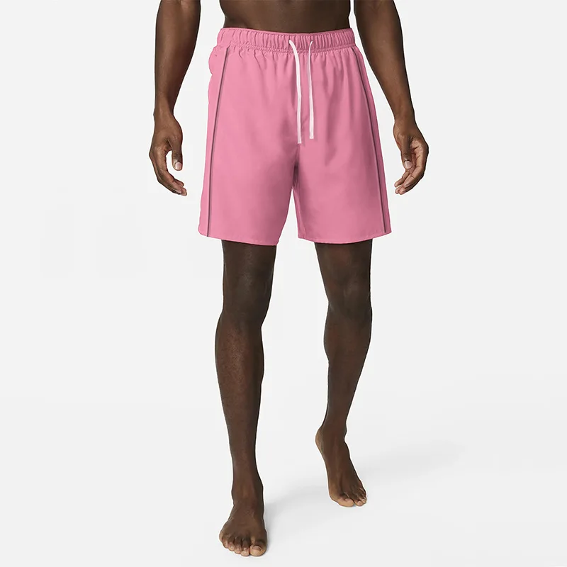 Amerikaanse Stijl Mannen Basketbal Hardlopen Mode Shorts Casual Losse Sportkleding Kleurrijke Roze Tiener Korte Broek 2024 Training