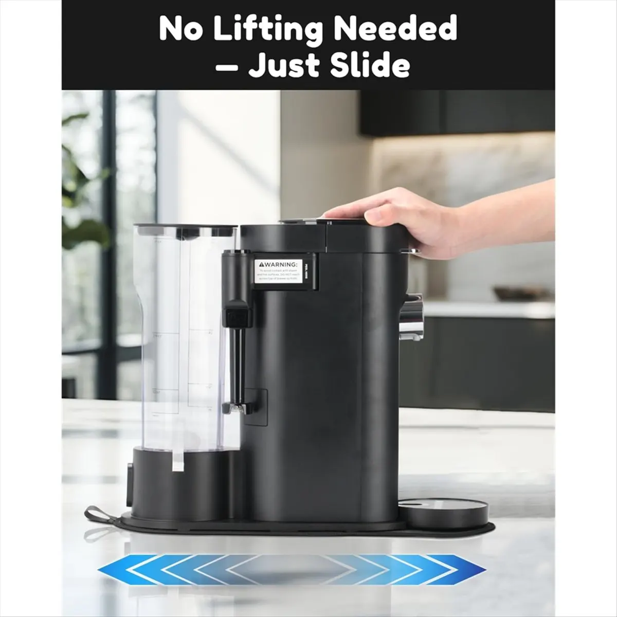 (A25M) Sliding Pad for Ninja Single Serve Coffee Maker PB051 and PB041 - Smooth Glide with Anti-Slip Base, Perfect Accessories