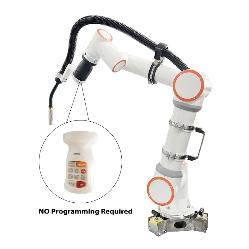 Collaborative Robot 6-Axis Arm Motor Gearbox 3-16kg Payload 5kW Power Space-Saving Stainless Steel Fiber Welding Machine