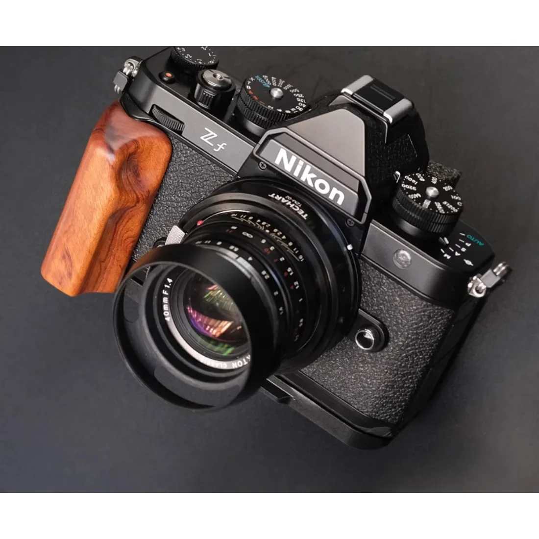 Quick Release Wood Hand Grip L Plate Bracket Tripod Base for Nikon ZF Digital Camera Arca-Swiss RSS напальчники для игры 손가락 장갑