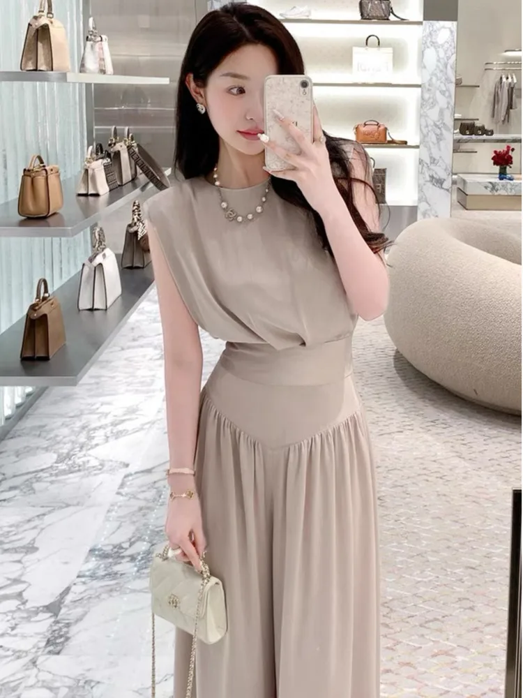 2024 summer Fashion Casual Two Piece Set Women blouse+ wide leg pant Sets 2 Piece Sets Women Outfit conjuntos femininos elegante