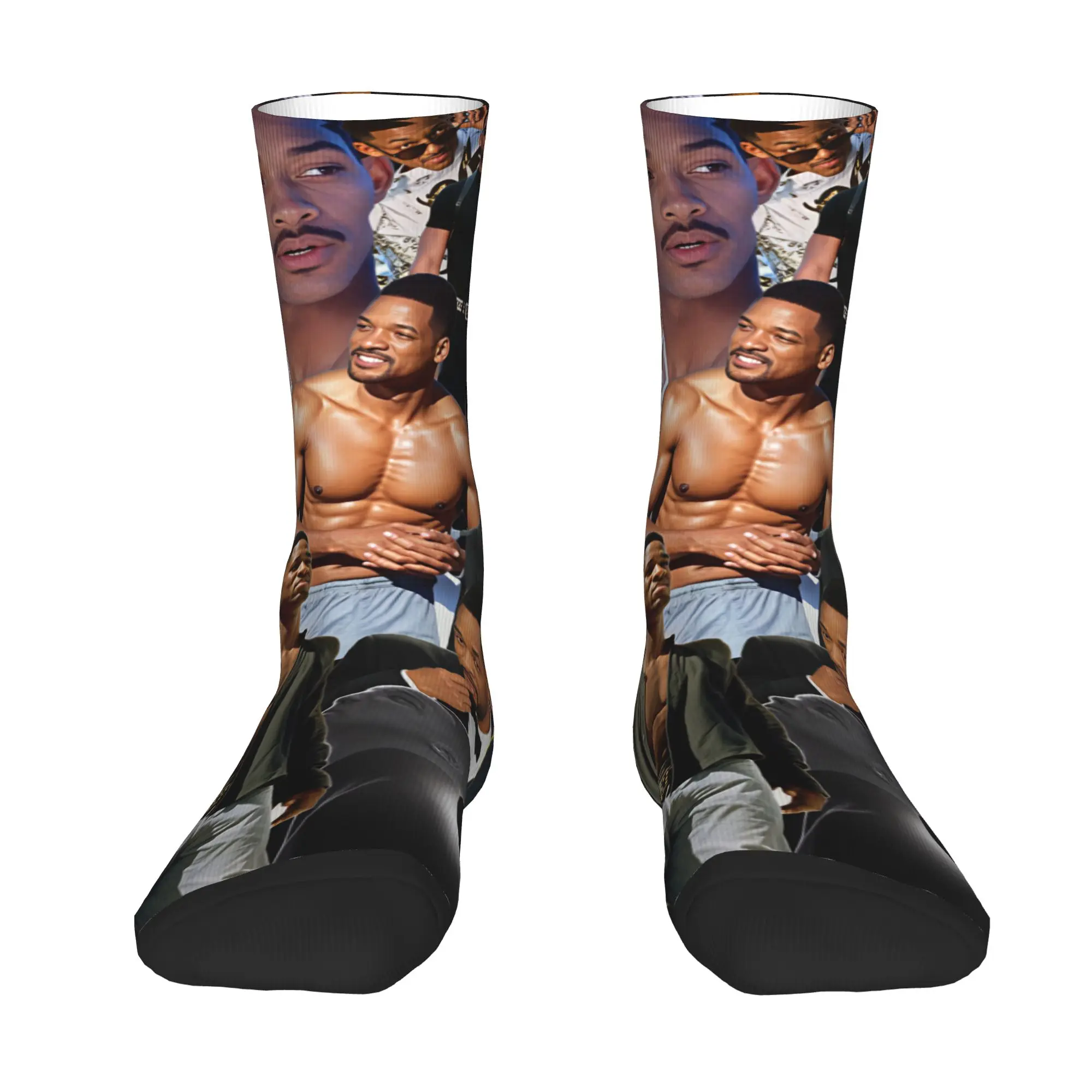 Rapper W-Wills S-Smiths Dress Socks Men's Women's Warm Fashion Novelty  Crew Socks