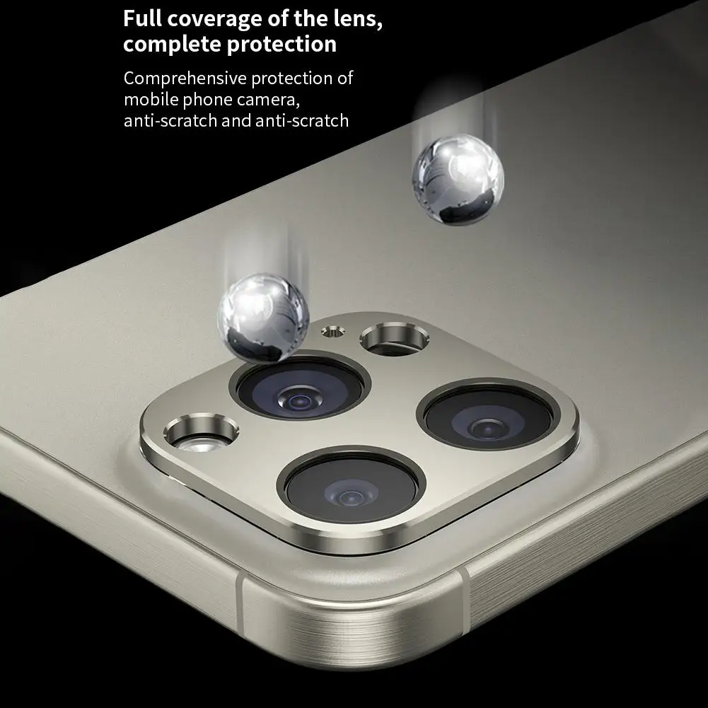 For IPhone 16 Pro Max Metal Camera Lens Protector For IPhone 16 Pro Alloy Back Lens Case No Glass Lens Cover Cap Accessories image 6