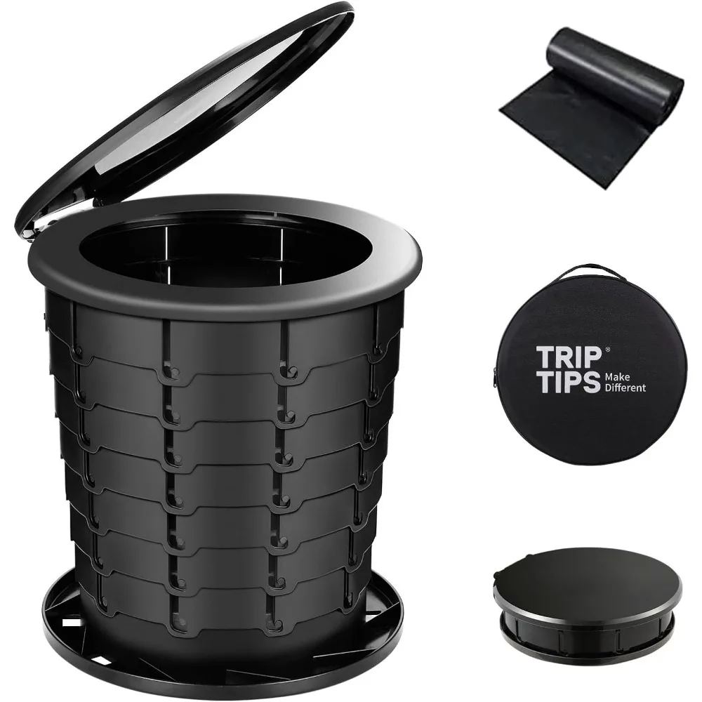 

Портативный туалет с регулируемой высотой для путешествий и кемпинга, подходит для взрослых и детей