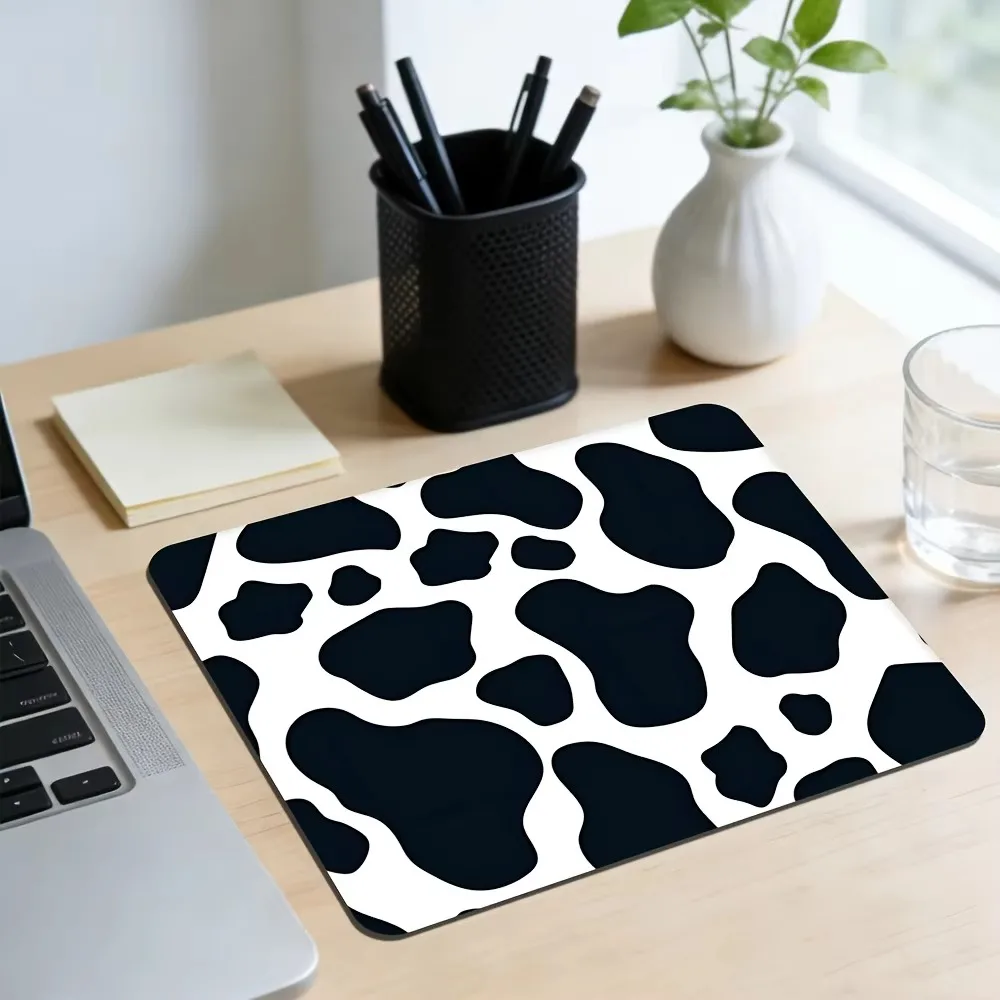 CIFBUY Classic Cow Mouse Pad Waterproof Non-Slip Gaming Keyboard Mat Office Desk Pad Durable Computer Mousepad Retro Decor