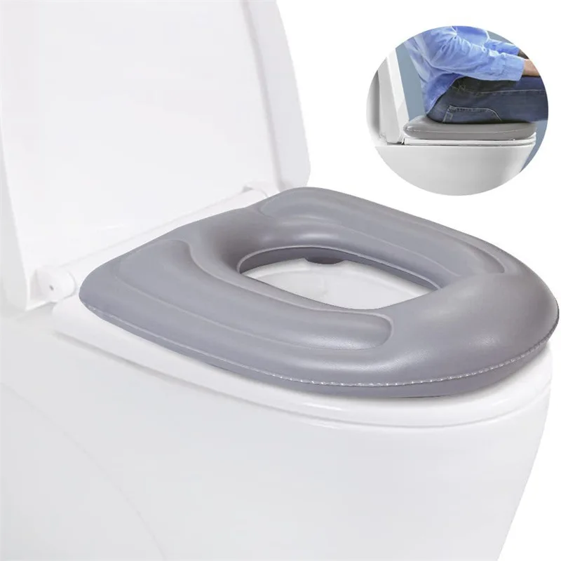 Inflatable PVC Toilet Cushion With Suction Cups Pressure Sore Care Pad For Patient Elderly Wholesale