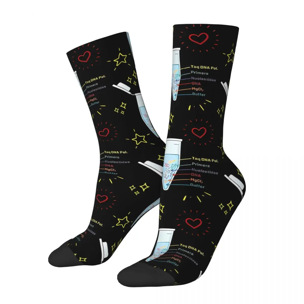 The Perfect PCR Polymerase Chain Reaction Process Freemason Shower Socks Sports 3D Print Boy Girls Mid-calf Sock