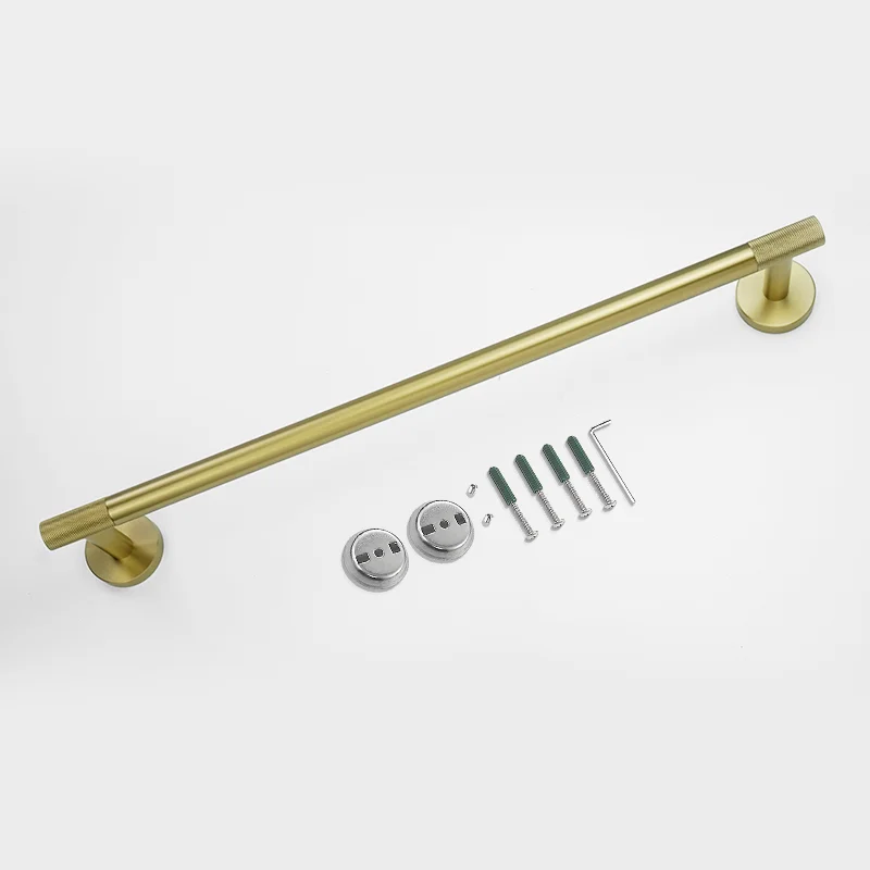 Brushed gold Bathroom Accessories Tissue Paper Holder Robe Hook Soap Dish Holder Towel Rack Stainless Steel Toilet Brush Holder