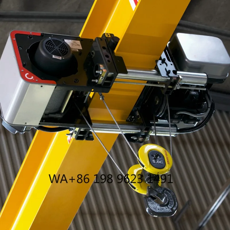 220V 380V 460V Large Overhead Crane European Motor Wire Rope Hoist Heavy Duty Lifting Equipment