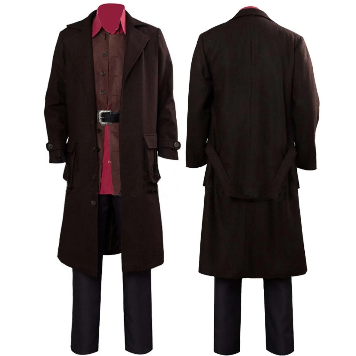 

Halloween Adult Men Giant Ruber Hagrid Cosplay Brown Uniform Costume