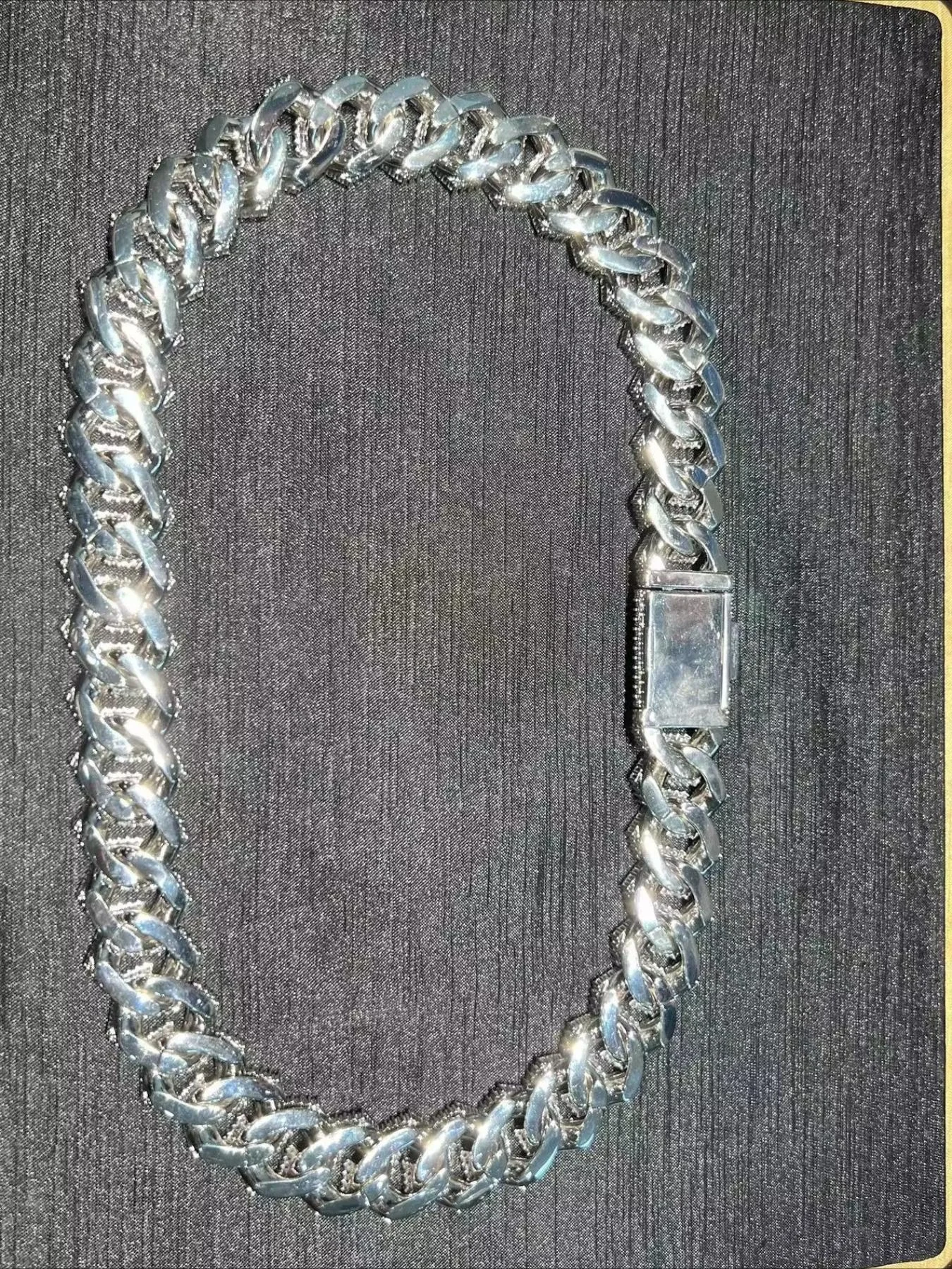 Luxury 20mm High Quality Glamour Gems Hot Sale Hip Hop Rap Miami Style 4Row Diamond Cuban Chain Necklace,Gift Box Packaging