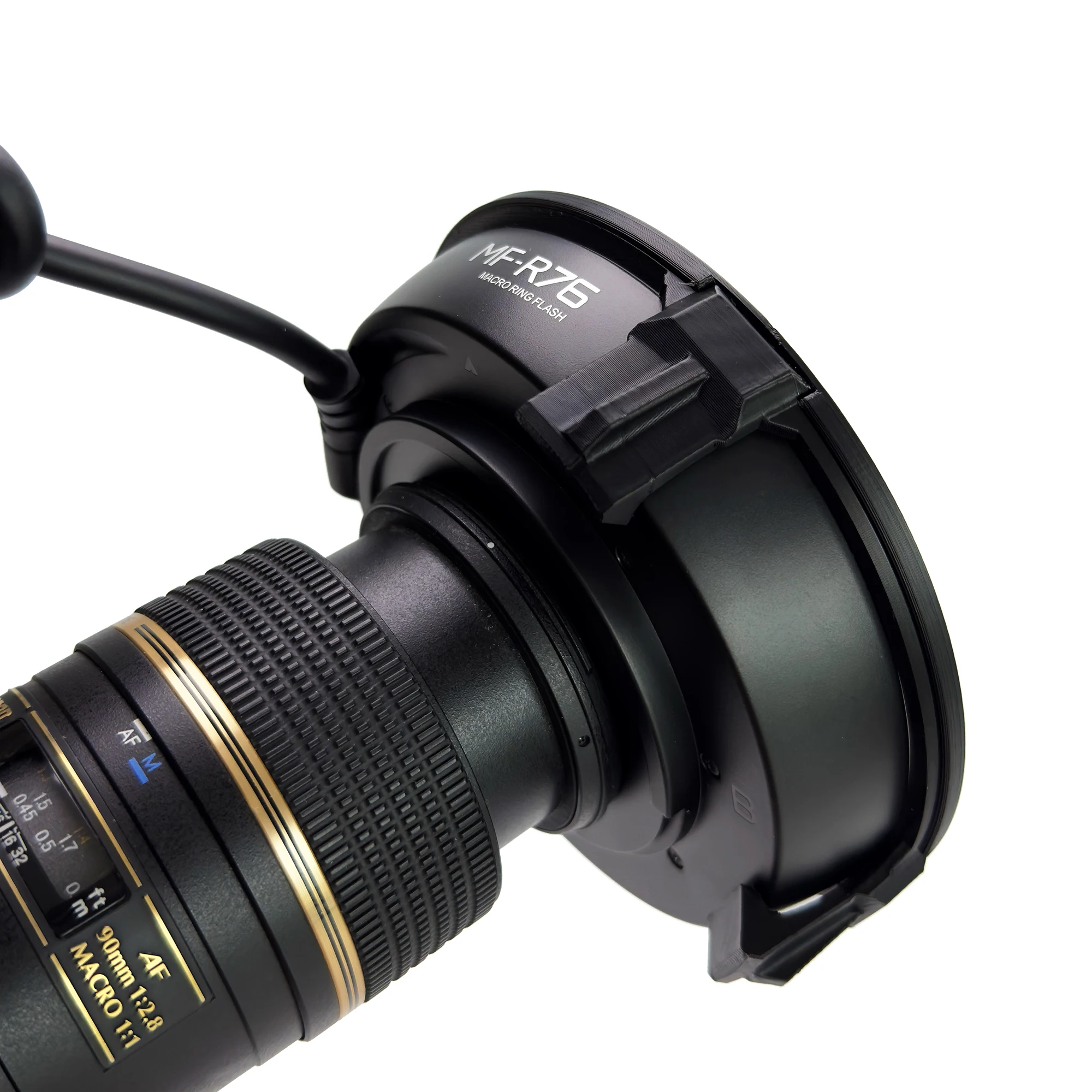 Kamera-Zahnfotografie – kein Reflexions-Kreuzpolarisationsset für Godox MF-R76-Blitze. Ring blinkt intraorale Fotografie – Detail 12
