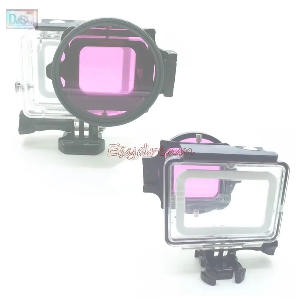 52mm 58mm 67mm Waterproof Magenta Purple Filter for Diving Underwater Camera Gopro Xiaomi Yi Sjcam Color Conversion 67 58 52 mm