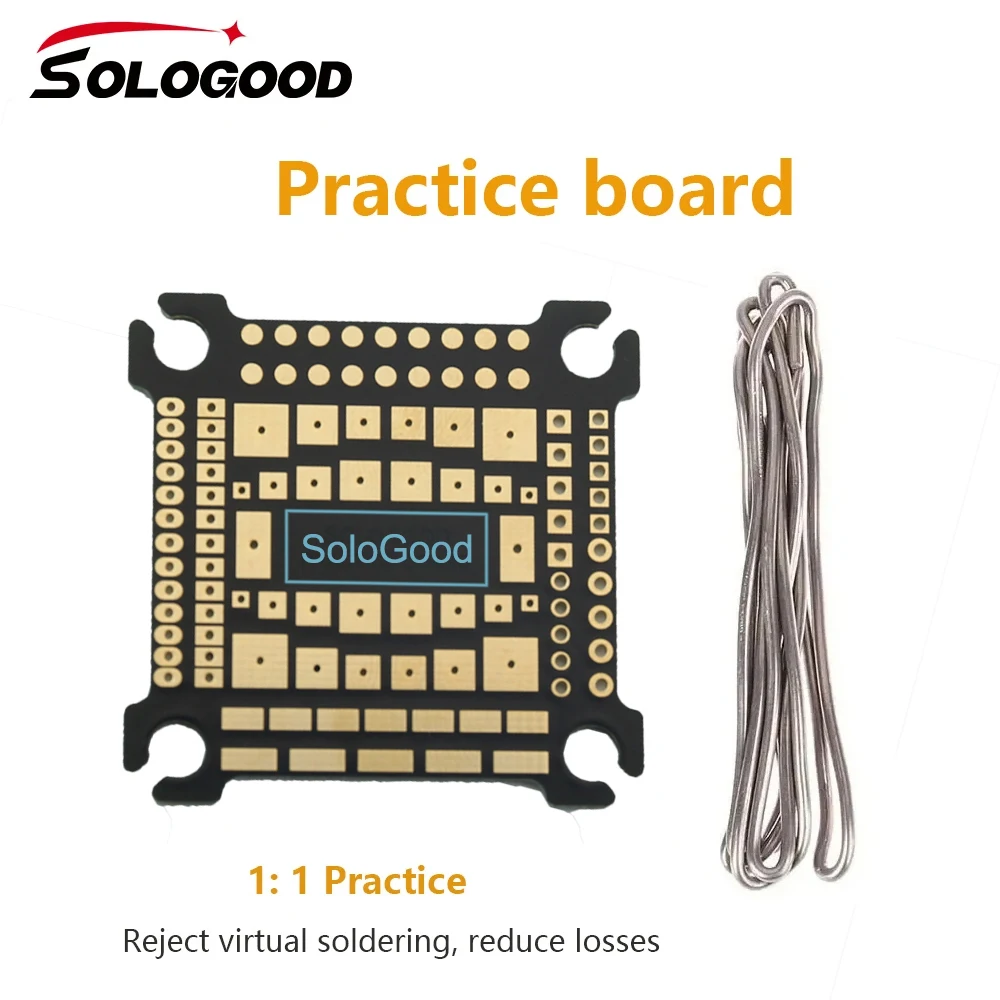 SoloGood  Soldering Practice Board 30.5*30.5mm 1:1 FC reduction for FPV Beginner New Pilots Improving Soldering Level DIY Parts