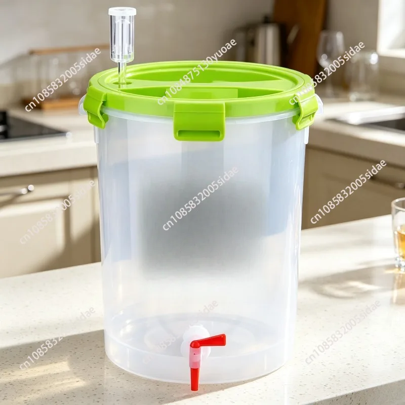 28L transparent fermentation barrel [cone bottom] V-shaped tank food grade thickened wine beer barrel