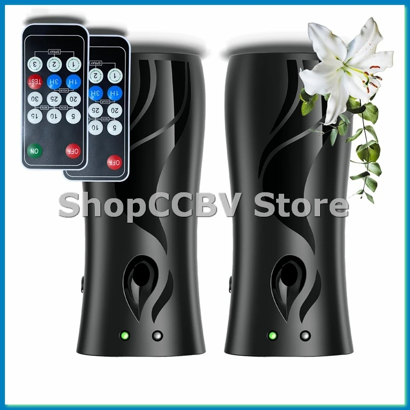 2pack Automatic Air Freshener Spraying Dispenser, Wall Mounted or Freestanding Sprayer Holder, Multiple Time Settings-ABLL