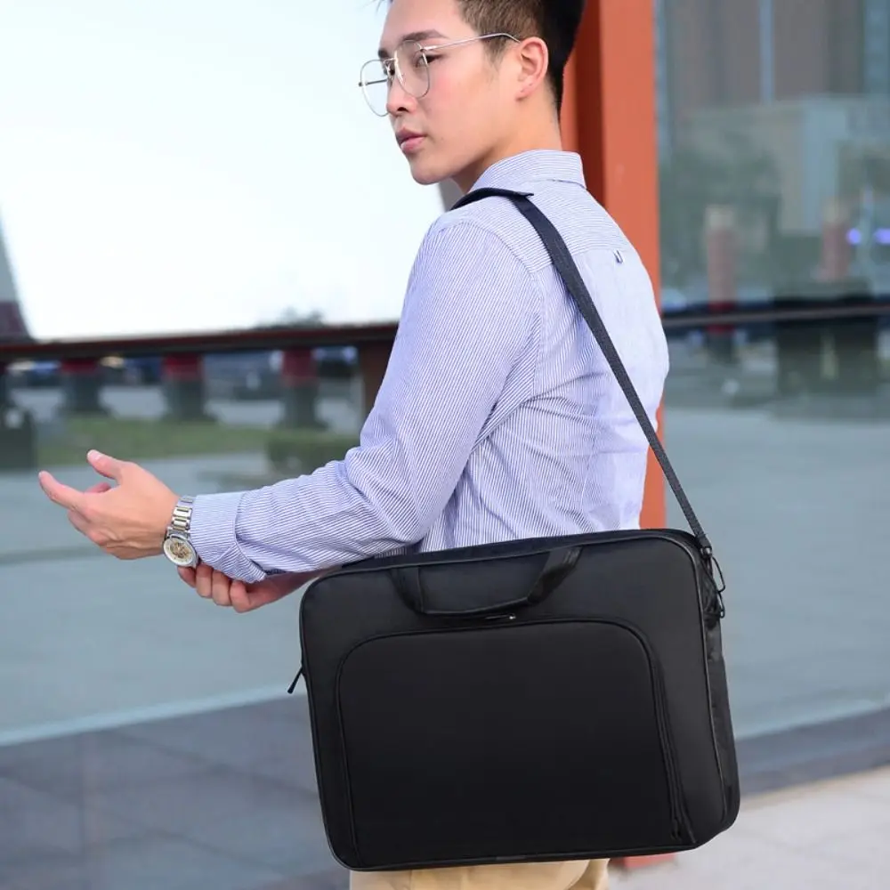 Computer Briefcase Fashion Notebook Shoulder Bag 15 Inches zipper Laptop Handbags Portable Shockproof Business Handbag Business