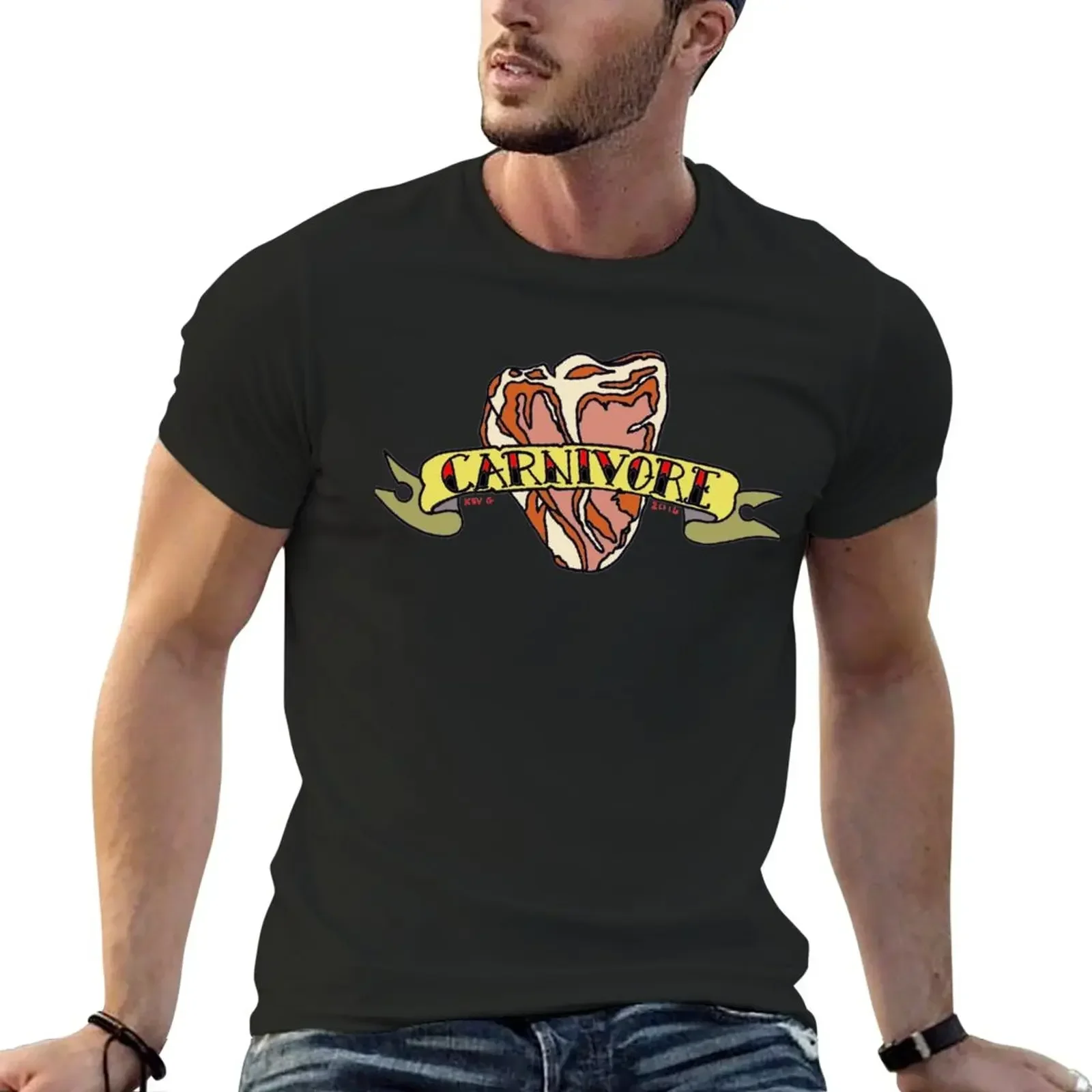 CARNIVORE - Art By Kev G T-Shirt summer tops aesthetic clothes anime clothes mens t shirt