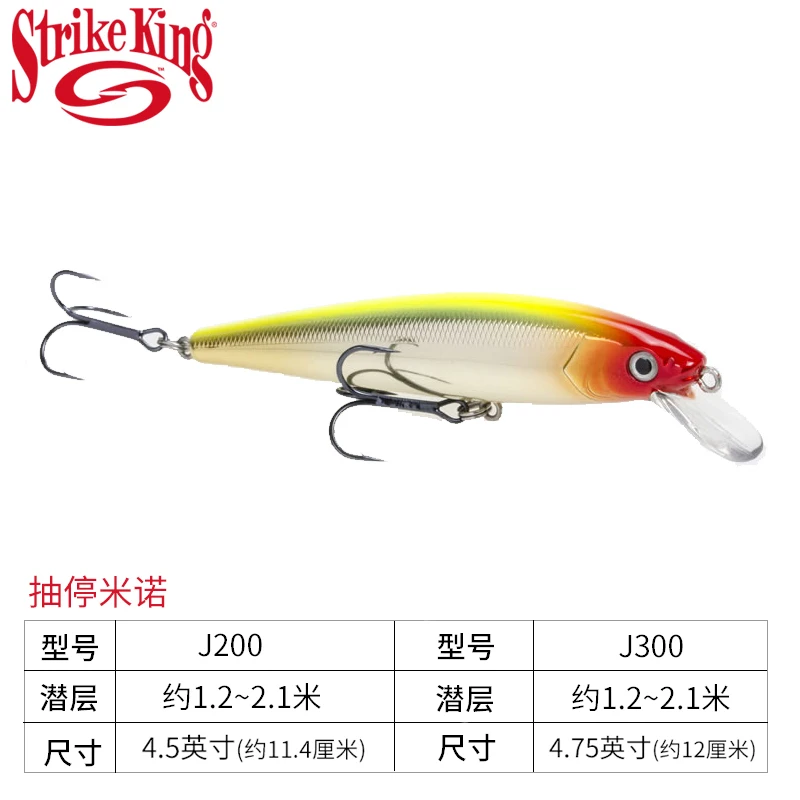 

Strike King Jerkbait, Jackbait, Hover, Minolulu, Perch