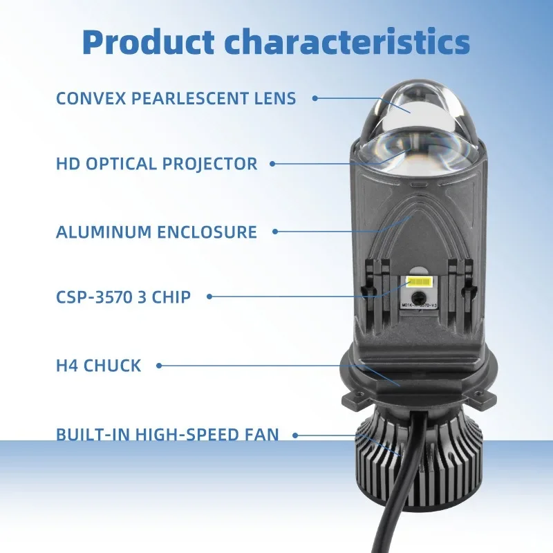 Brighten Up Your Drive with 12V 90W 6000K 11000LM Projector Lens and Accessories Set