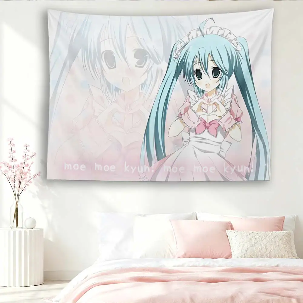 tapecaria-hatsune-miku-maid-outfit-moe-moe-kyun-rosa-pastel-retro-vocaloid-decoracao-de-parede-para-quarto-e-dormitorio