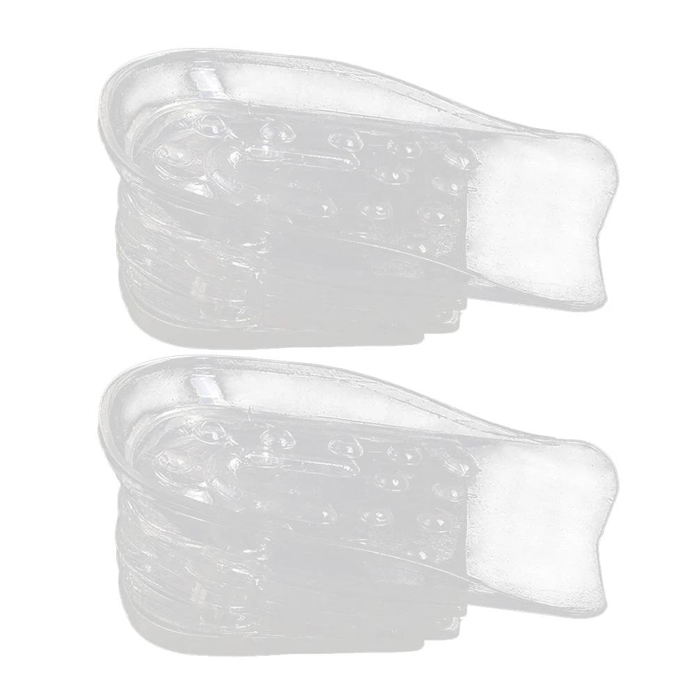 

Height Increasing Insoles 1 Pair Adjustable Heel Lifts Cushions TPR Material Comfortable Non Slip Supportive Flats High Shoes