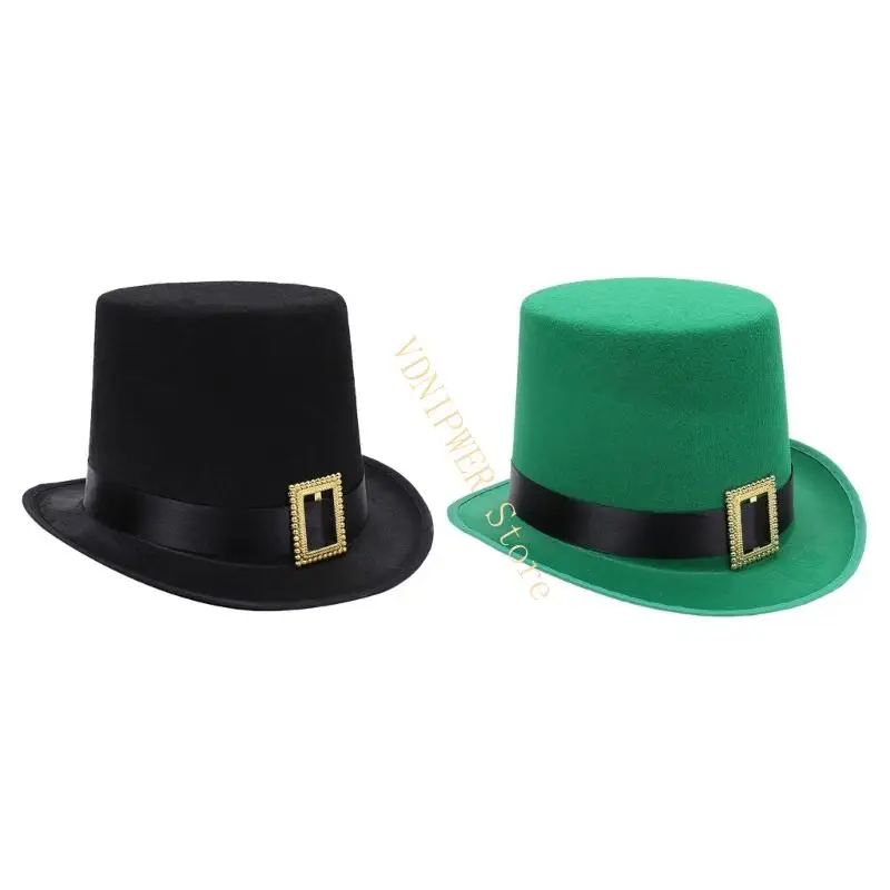 قبعة دلو للسحرة المتطورين، قبعة يوم القديس باتريك، تصميم للجنسين، مثالية للعروض والليالي ذات الطابع D08E