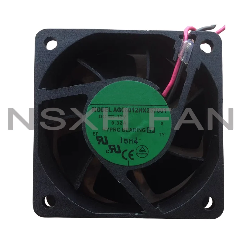 Ventilador de refrigeração do caso, 6cm, 12v, 0.32a, ag06012hx257001