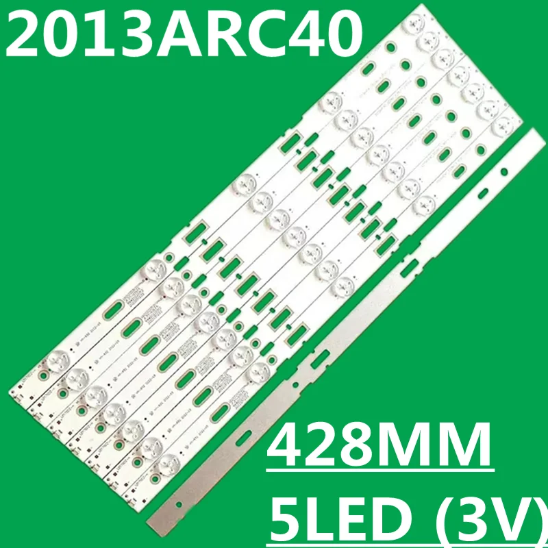 40 قطعة 428 مللي متر LED قطاع 5 المصابيح ل سام سونغ 40 بوصة TV 40-LB-M520 40VLE4421BF 2013ARC40 40VLE6520BL 2013HI400 LED40K30JD 40VLE525BG