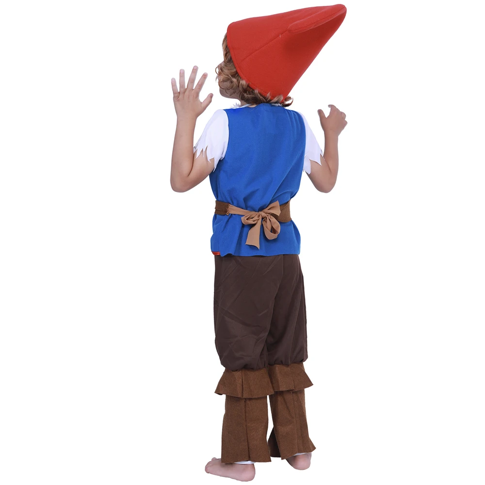 Cute Fairy Tale Elf Kids Halloween Cosplay Costume Christmas Holiday New Year Carnival Pary Boys Girls Role-playing Clothes Suit