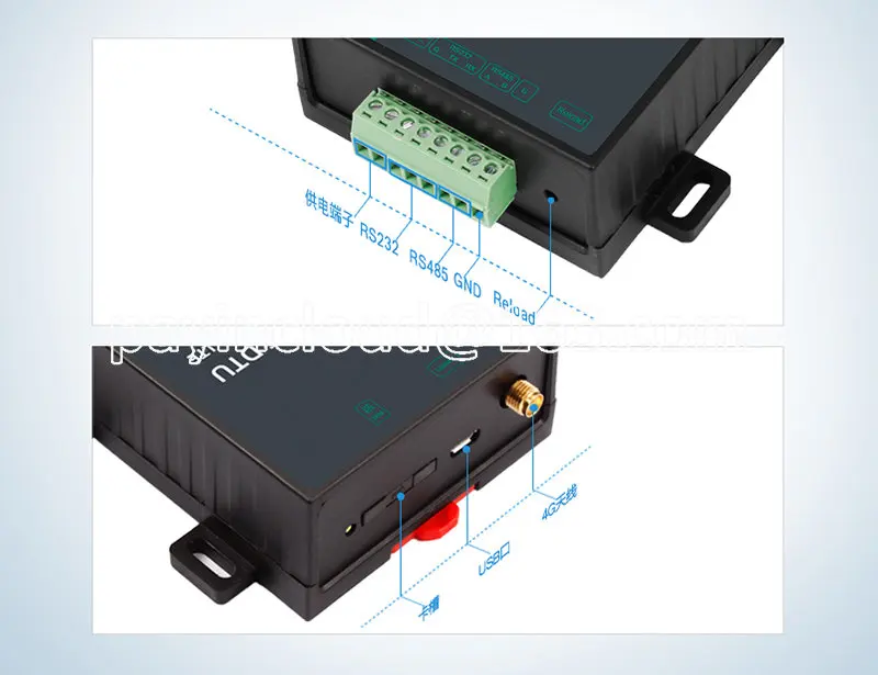 4g DTU Wireless Data Transmission Serial Port 232/485 Data Transparent Transmission All Over Netcom 4G Module Industry G776