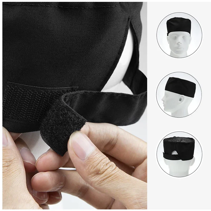 2025ฮาโลวีนChapeaux De Chefสําหรับบุรุษและสตรี,Bonnet De Chef,Casquet De Cuisinier Pour Chapeaux De Cuisine Deสไตล์