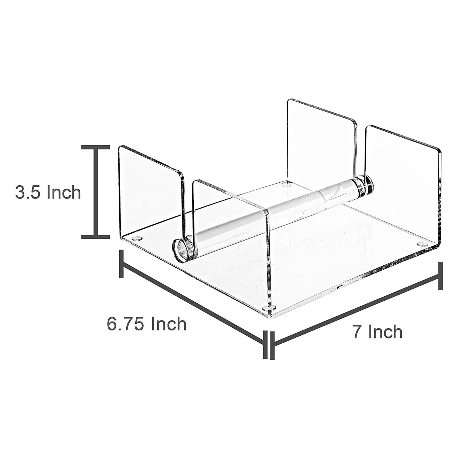 Acrylic Guest Towel Napkin Holder Removable with Center Weighted Bar Clear Storage Tray for Kitchen Buffet Desk Hotel Dinner view 4