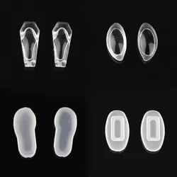20pcs Free Shipping New Silicone Glasses Eyeglasses Nose Pads Eyewear Optical Frame Accessory Part Push In Insert Type