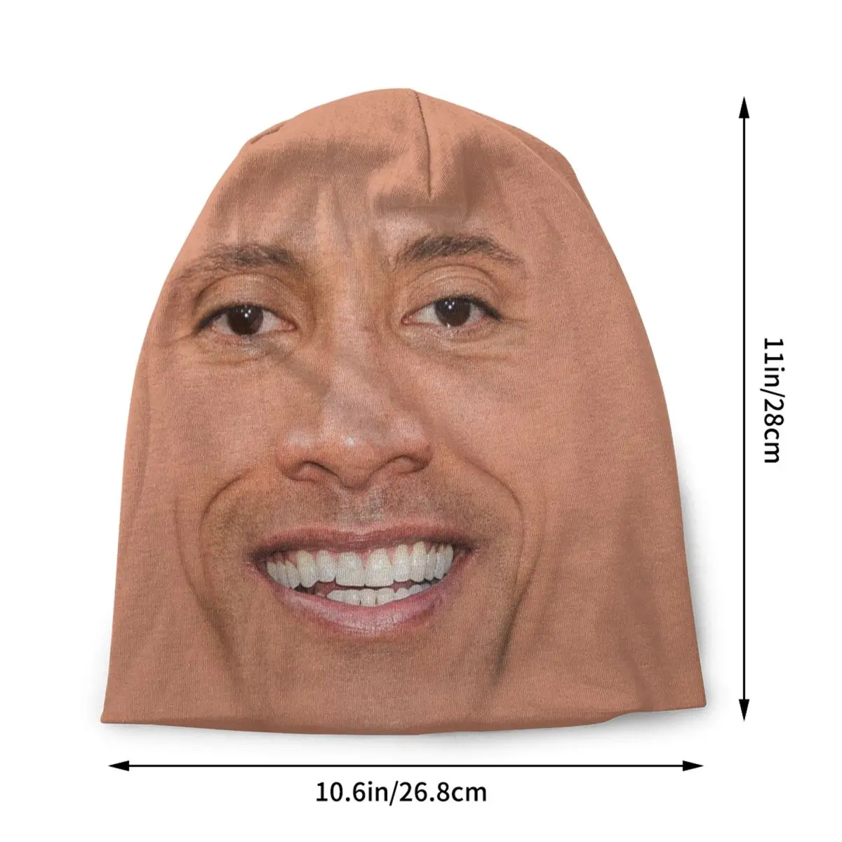 Custom The Rock Dwayne Meme Bonnet Hat Knitting Hat Men Women Fashion Unisex Winter Warm Skullies Beanies Caps