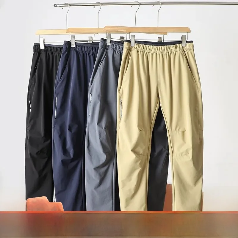 

Уличные мужские повседневные брюки Qui Dry, дышащие, мягкие, с 3D анти-шаровым дизайном, весенне-осенние прямые брюки