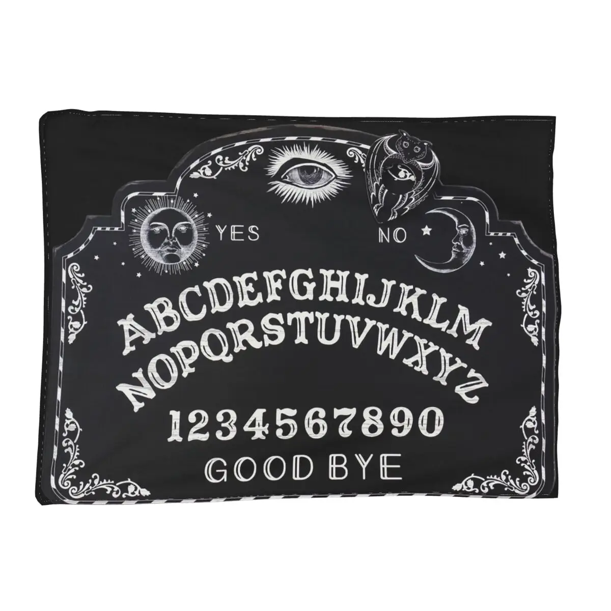 Ouija Board Bat Black Blankets Soft Warm Flannel Throw Blanket Bedspread for Bed Living room Picnic Travel Home Couch