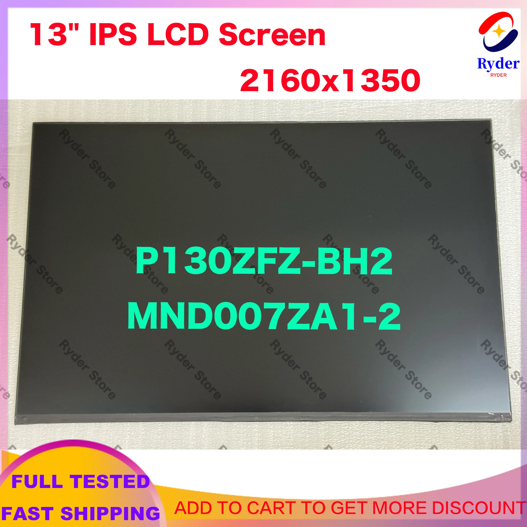 

P130ZFZ-BH2 MND007ZA1-2 13" LCD Screen For Thinkpad X1 Nano Gen 1 Gen 2 Gen 3 20UN 20UQ 21E8 21E9 21K1 21K2 Display Panel